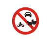 Accesul interzis autovehiculelor si vehiculelor cu tractioune animala