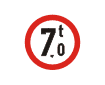 Accesul interzis vehiculelor cu masa mai mare de X t