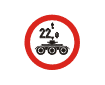 Accesul interzis vehiculelor cu masa pe osie tripla mai mare de X t