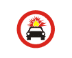 Accesul interzis vehiculelor care transporta substante explozive sau usor inflamabile