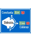 Presemnalizarea traseului de evitare a localitatii